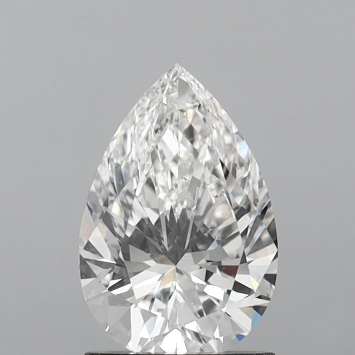 1.36 Carat Pear Lab Diamond with  Cut Diamond in 14KT  view 1
