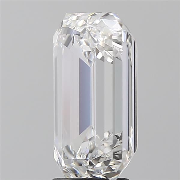 5.18 Carat Emerald Lab Diamond with  Cut Diamond in 14KT  view 1
