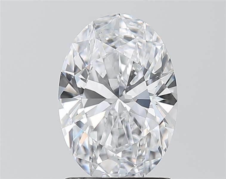 1.58 Carat Oval Lab Diamond with  Cut Diamond in 14KT  view 1
