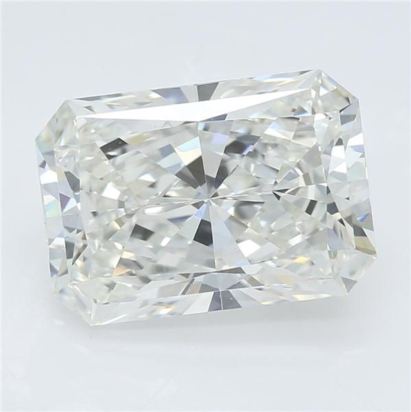 2.62 Carat Radiant Lab Diamond with  Cut Diamond in 14KT  view 1
