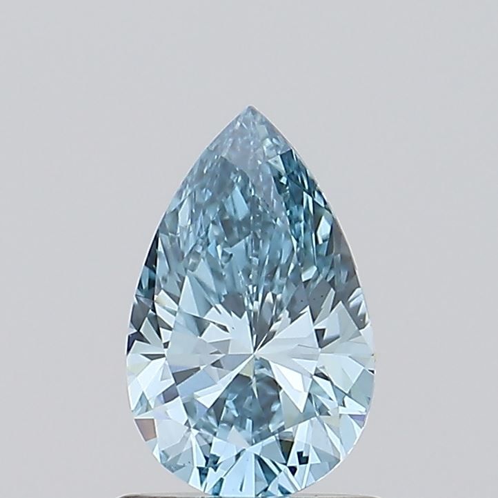 0.9 Carat Pear Lab Diamond with  Cut Diamond in 14KT  view 1
