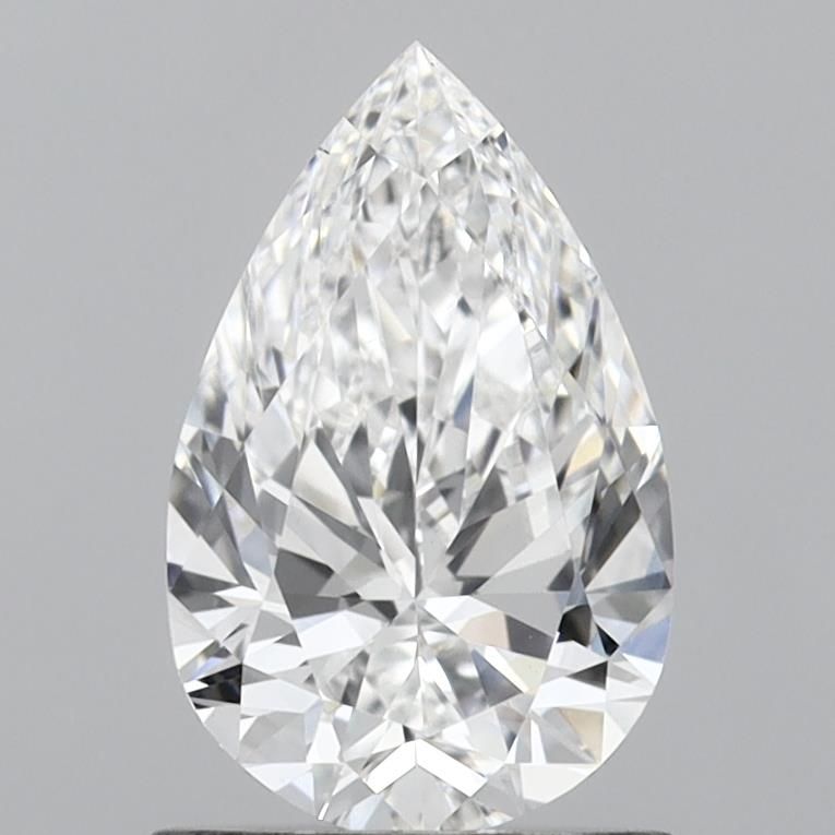 1.01 Carat Pear Lab Diamond with  Cut Diamond in 14KT  view 1
