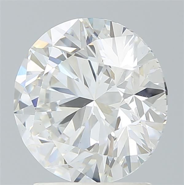 2.26 Carat Round Lab Diamond with  Cut Diamond in 14KT  view 1
