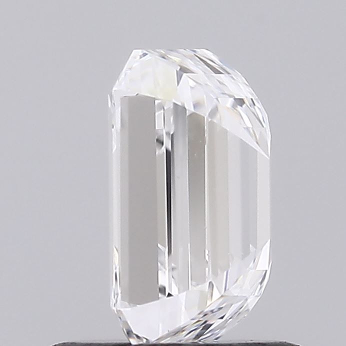 1.0 Carat Emerald Lab Diamond with  Cut Diamond in 14KT  view 1
