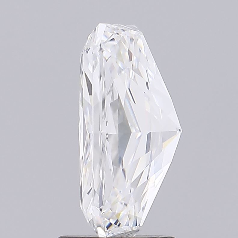 3.04 Carat Radiant Lab Diamond with  Cut Diamond in 14KT  view 1
