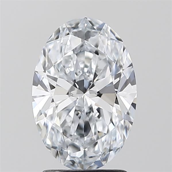 2.05 Carat Oval lab Diamond with  Cut Diamond in 14KT  view 1
