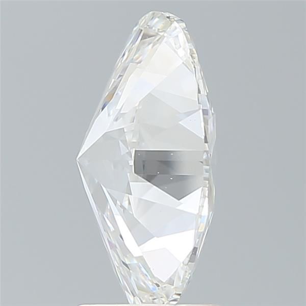 3.47 Carat Oval Lab Diamond with  Cut Diamond in 14KT  view 1
