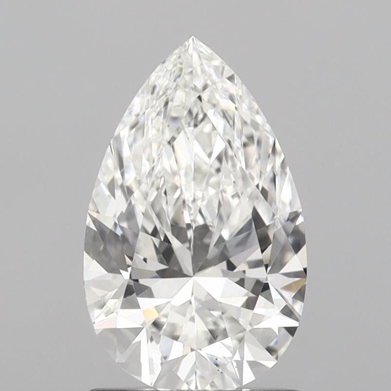 1.01 Carat Pear Lab Diamond with  Cut Diamond in 14KT  view 1
