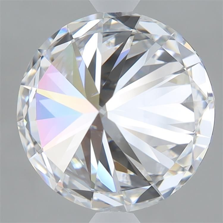 3.45 Carat Round Lab Diamond with  Cut Diamond in 14KT  view 1
