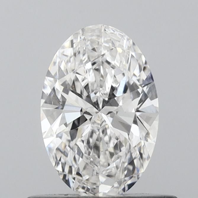 0.53 Carat Oval lab Diamond with  Cut Diamond in 14KT  view 1
