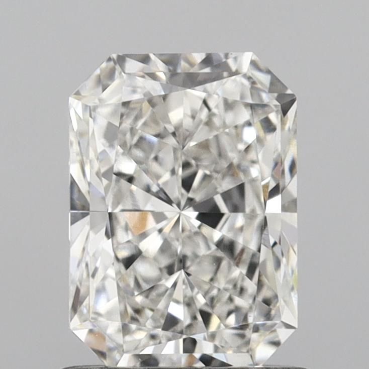 1.01 Carat Radiant Lab Diamond with  Cut Diamond in 14KT  view 1
