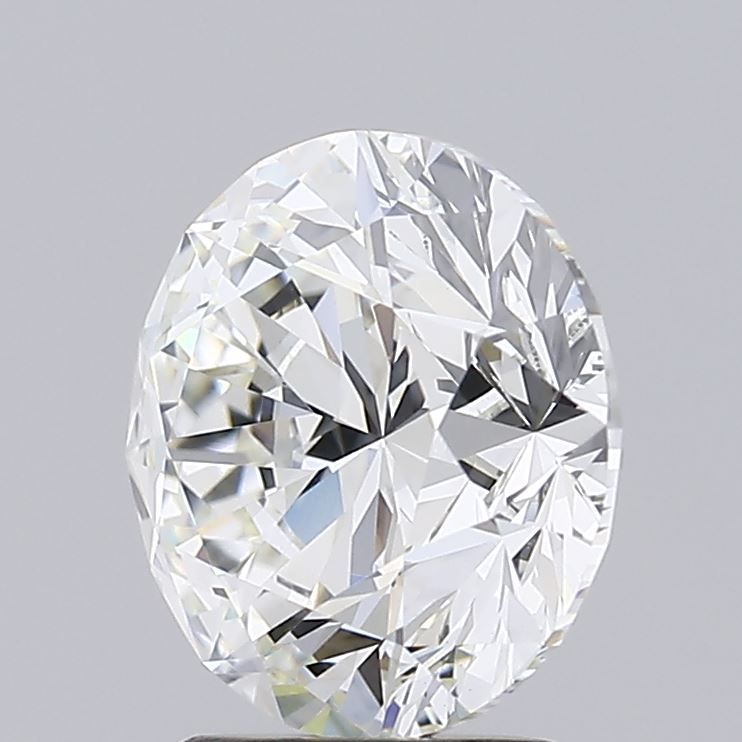 3.06 Carat Round Lab Diamond with  Cut Diamond in 14KT  view 1
