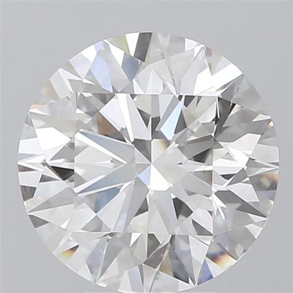 4.59 Carat Round Lab Diamond with  Cut Diamond in 14KT  view 1
