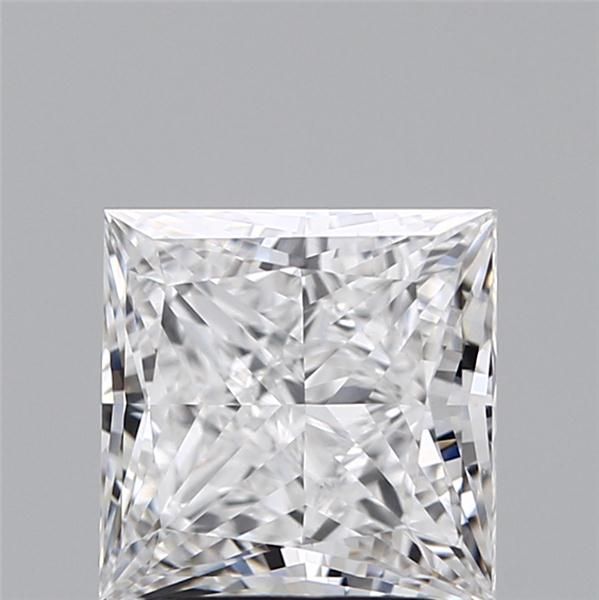 2.3 Carat Princess Lab Diamond with  Cut Diamond in 14KT  view 1
