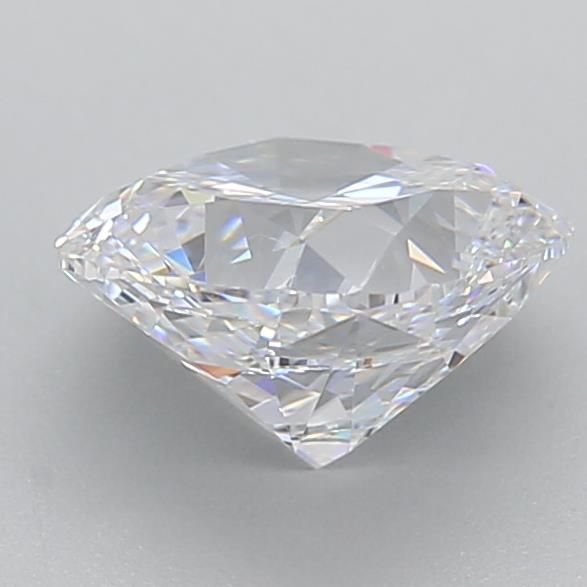 1.6 Carat Cushion Lab Diamond with  Cut Diamond in 14KT  view 1
