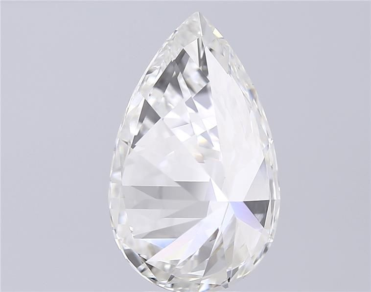 7.4 Carat Pear Lab Diamond with  Cut Diamond in 14KT  view 1
