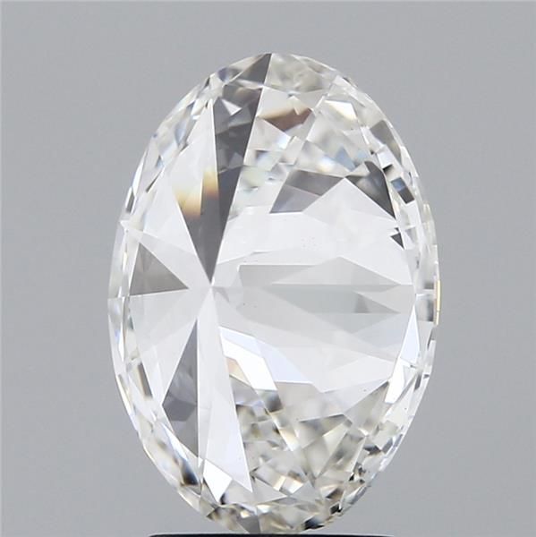 3.35 Carat Oval Lab Diamond with  Cut Diamond in 14KT  view 1
