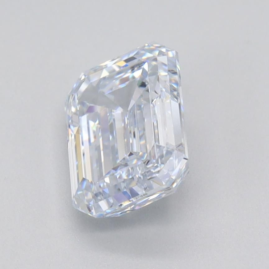 1.0 Carat Emerald Lab Diamond with  Cut Diamond in 14KT  view 1

