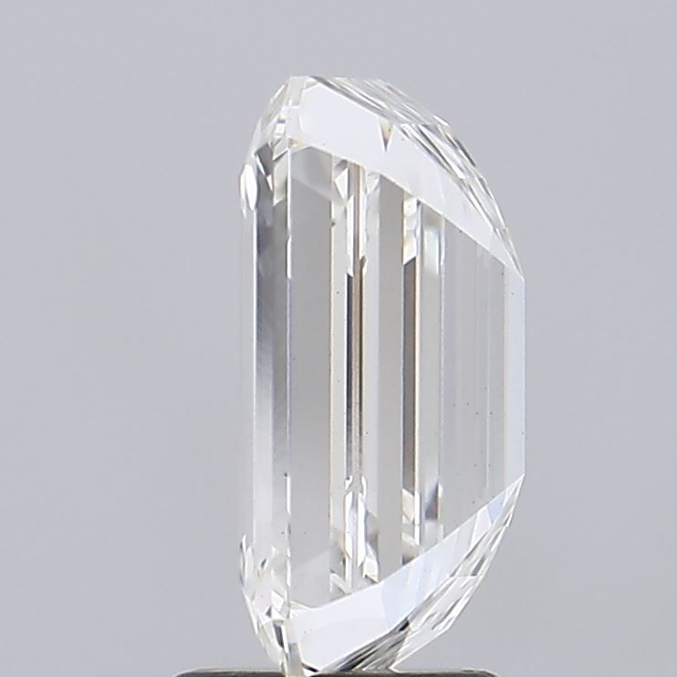 3.44 Carat Emerald Lab Diamond with  Cut Diamond in 14KT  view 1
