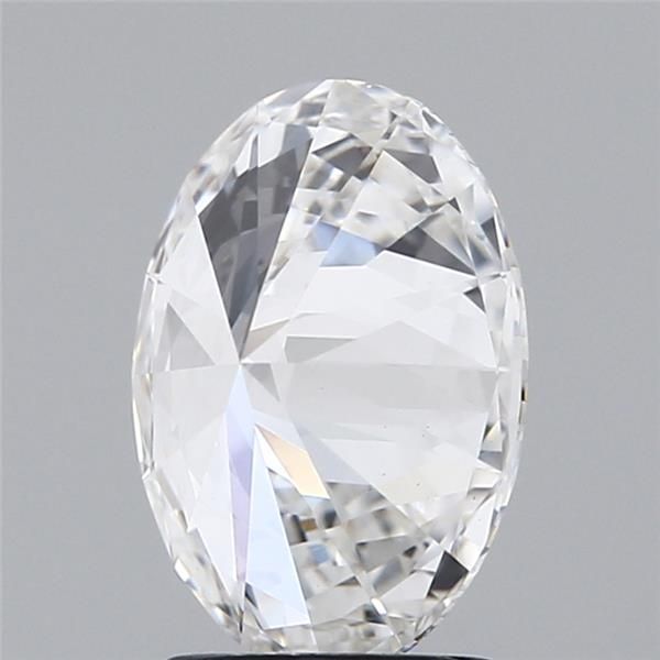 2.01 Carat Oval Lab Diamond with  Cut Diamond in 14KT  view 1
