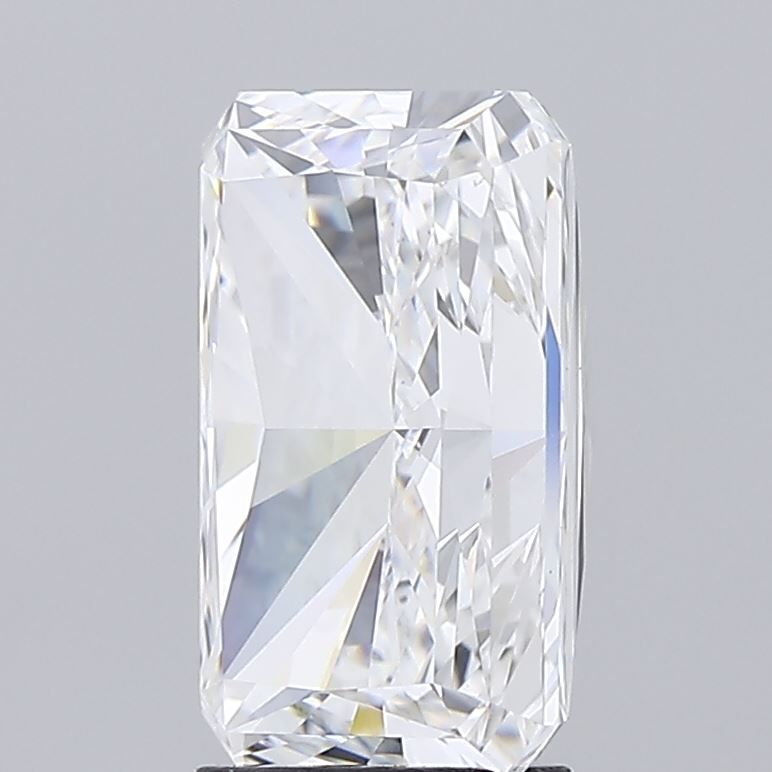 3.85 Carat Radiant Lab Diamond with  Cut Diamond in 14KT  view 1
