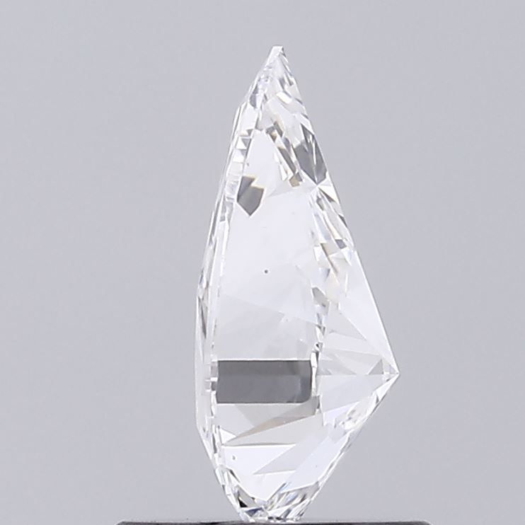 1.0 Carat Pear Lab Diamond with  Cut Diamond in 14KT  view 1
