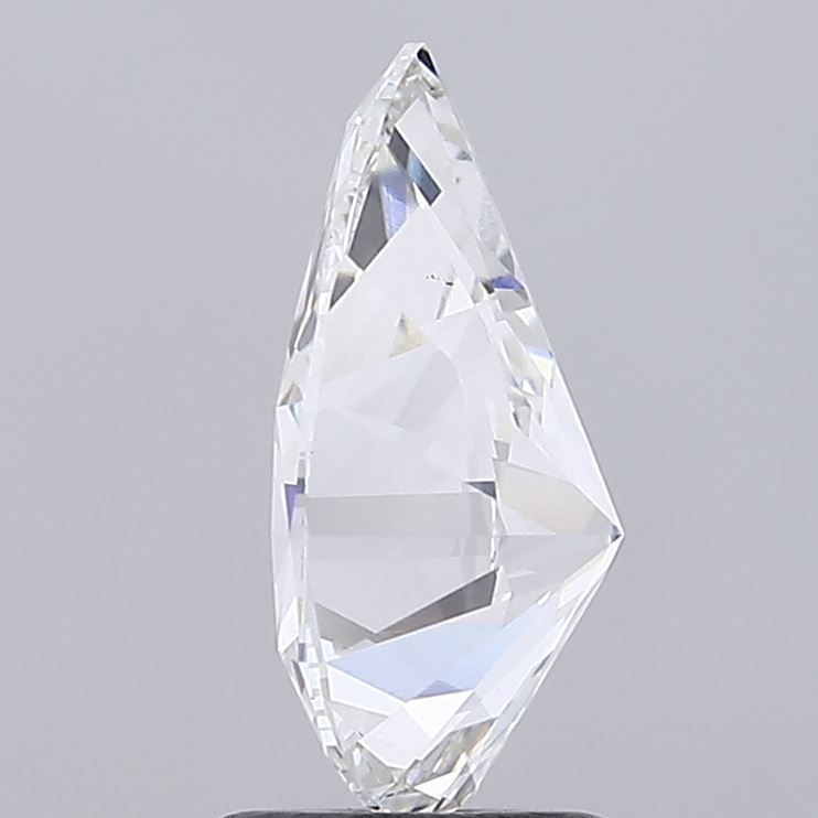 2.04 Carat Pear Lab Diamond with  Cut Diamond in 14KT  view 1
