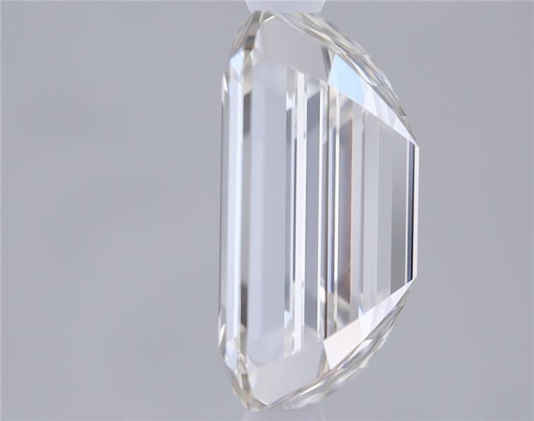 3.19 Carat Emerald Lab Diamond with  Cut Diamond in 14KT  view 1
