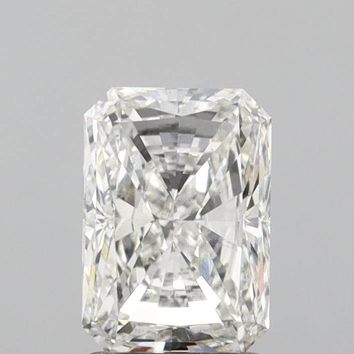 2.01 Carat Radiant Lab Diamond with  Cut Diamond in 14KT  view 1
