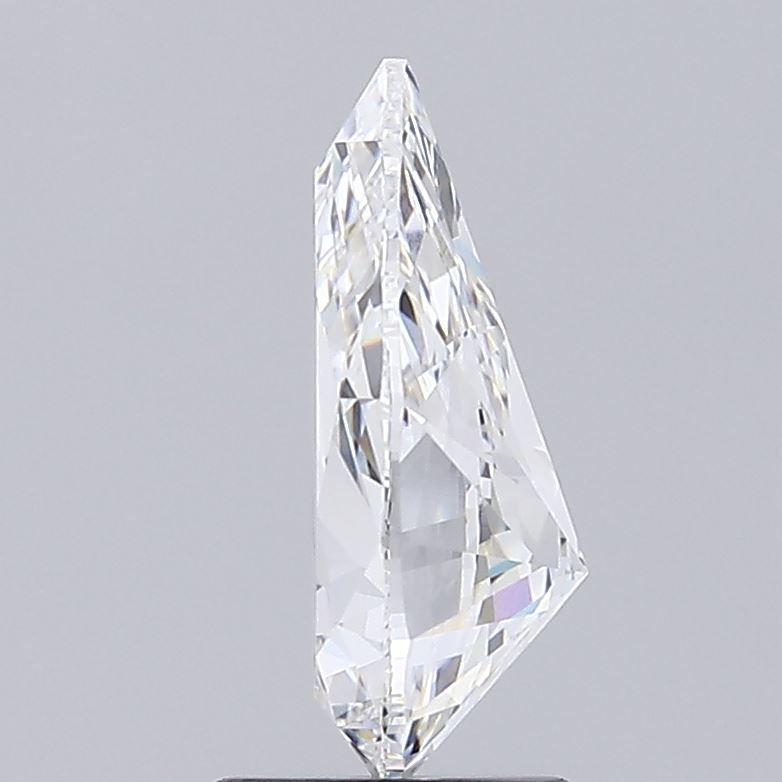 2.65 Carat Pear Lab Diamond with  Cut Diamond in 14KT  view 1
