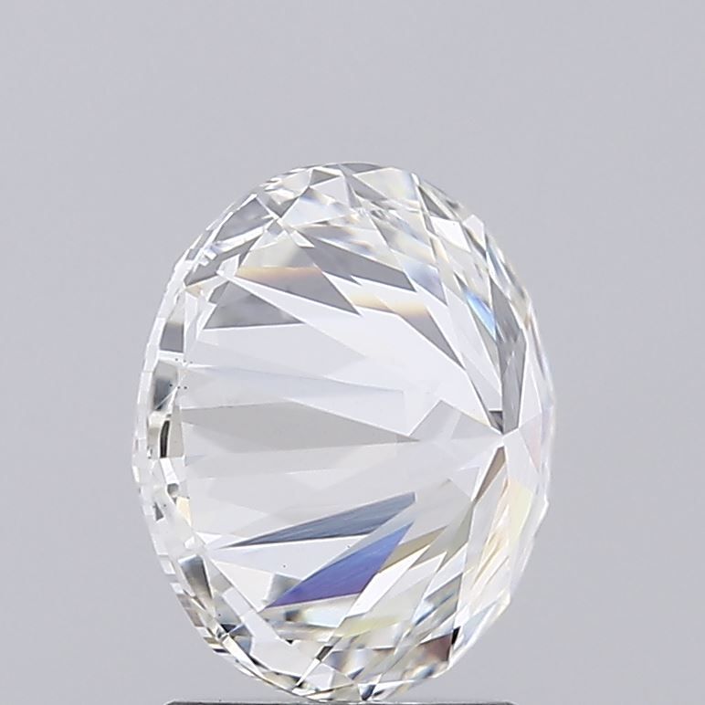 2.5 Carat Round Lab Diamond with  Cut Diamond in 14KT  view 1
