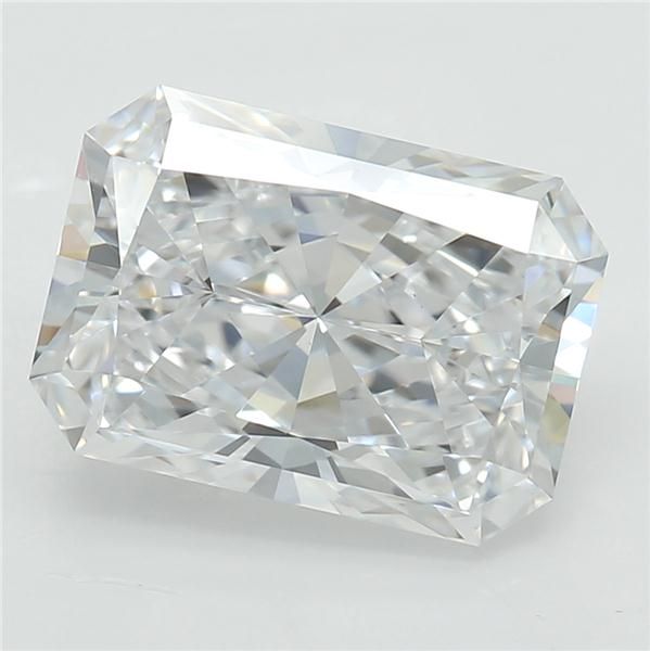 1.79 Carat Radiant Lab Diamond with  Cut Diamond in 14KT  view 1
