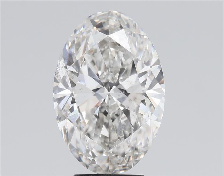 5.01 Carat Oval Lab Diamond with  Cut Diamond in 14KT  view 1
