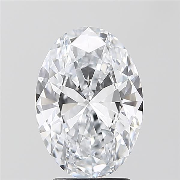 2.5 Carat Oval lab Diamond with  Cut Diamond in 14KT  view 1
