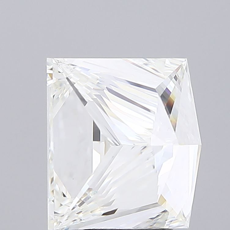 4.3 Carat Princess Lab Diamond with  Cut Diamond in 14KT  view 1
