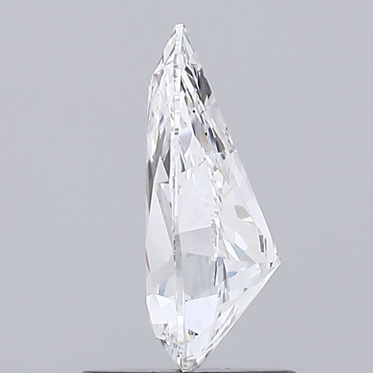 1.0 Carat Pear Lab Diamond with  Cut Diamond in 14KT  view 1
