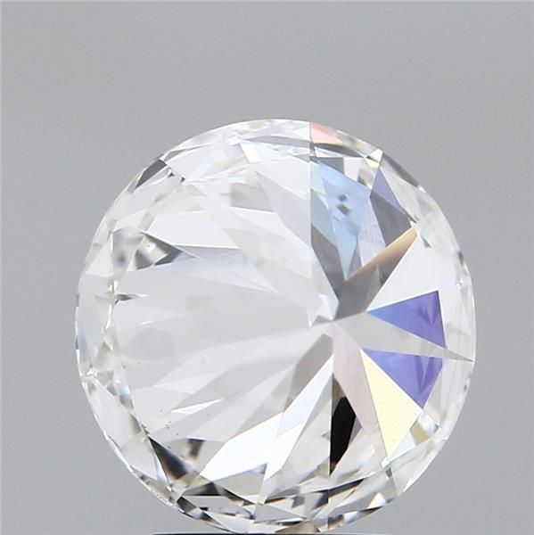 3.72 Carat Round Lab Diamond with  Cut Diamond in 14KT  view 1

