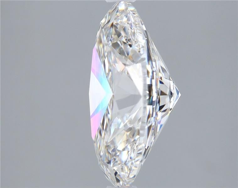 3.0 Carat Oval Lab Diamond with  Cut Diamond in 14KT  view 1
