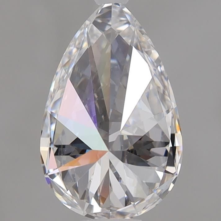 1.32 Carat Pear Lab Diamond with  Cut Diamond in 14KT  view 1
