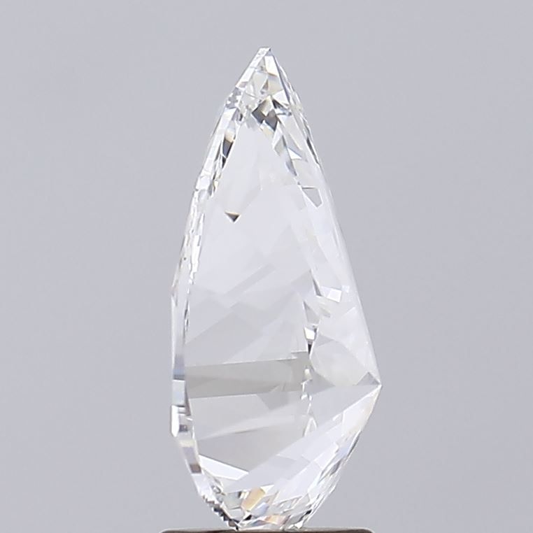 3.69 Carat Pear Lab Diamond with  Cut Diamond in 14KT  view 1
