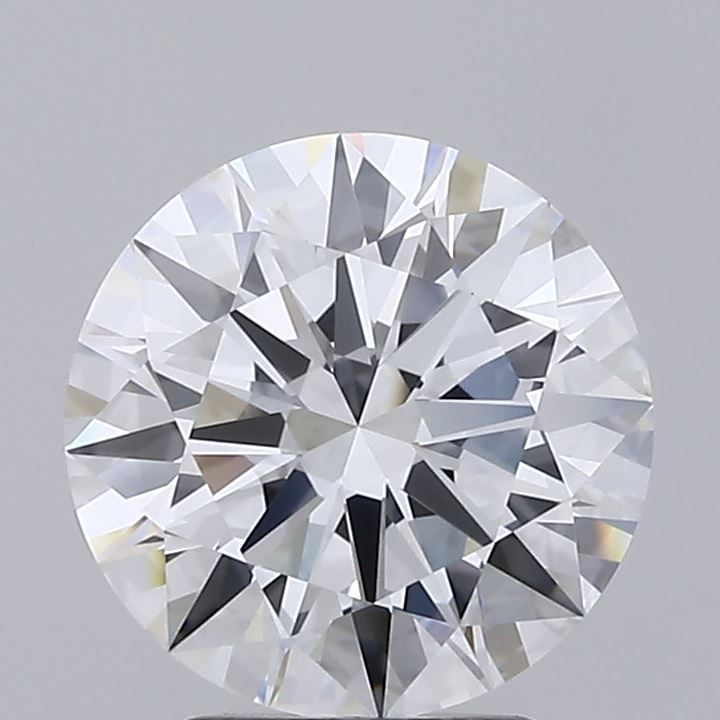 3.02 Carat Round Lab Diamond with  Cut Diamond in 14KT  view 1
