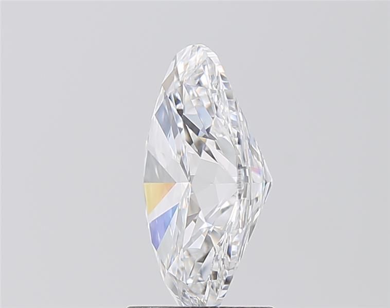 2.51 Carat Oval Lab Diamond with  Cut Diamond in 14KT  view 1
