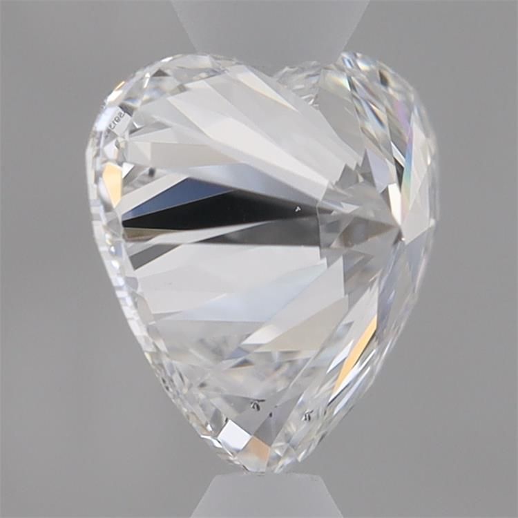 0.7 Carat Heart Lab Diamond with  Cut Diamond in 14KT  view 1
