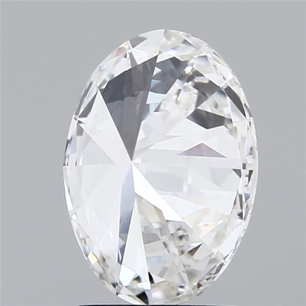 2.03 Carat Oval Lab Diamond with  Cut Diamond in 14KT  view 1
