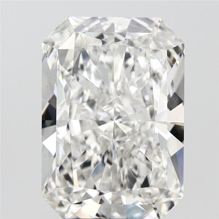 5.02 Carat Radiant Lab Diamond with  Cut Diamond in 14KT  view 1

