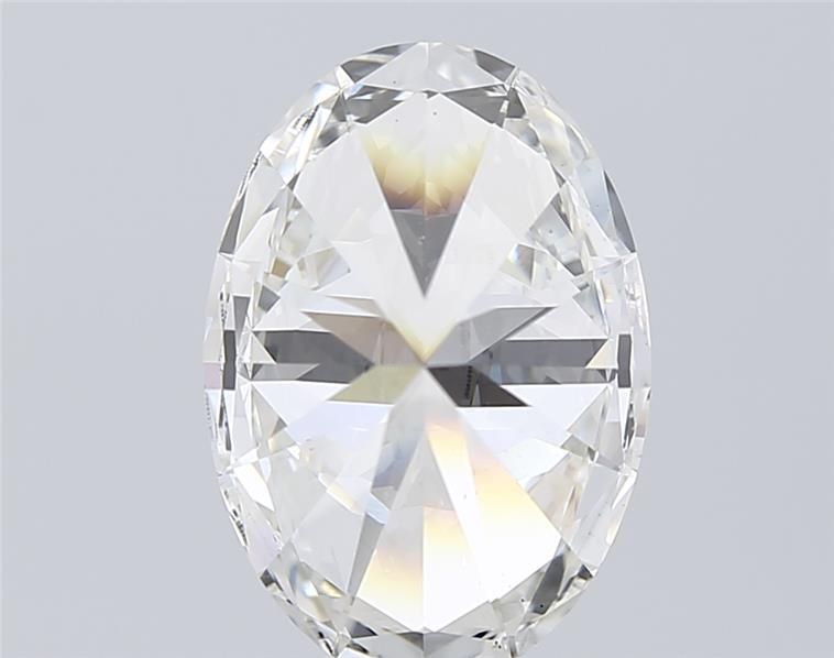 4.74 Carat Oval Lab Diamond with  Cut Diamond in 14KT  view 1
