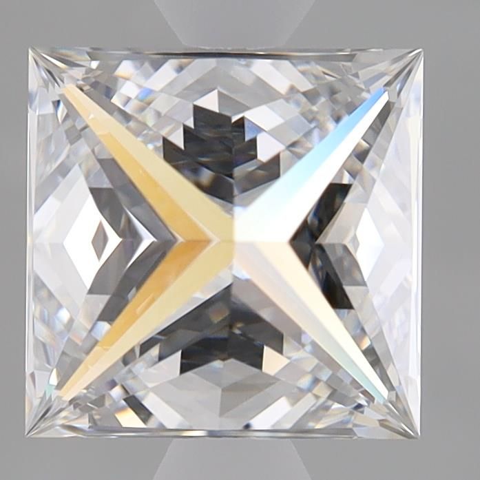 2.09 Carat Princess Lab Diamond with  Cut Diamond in 14KT  view 1
