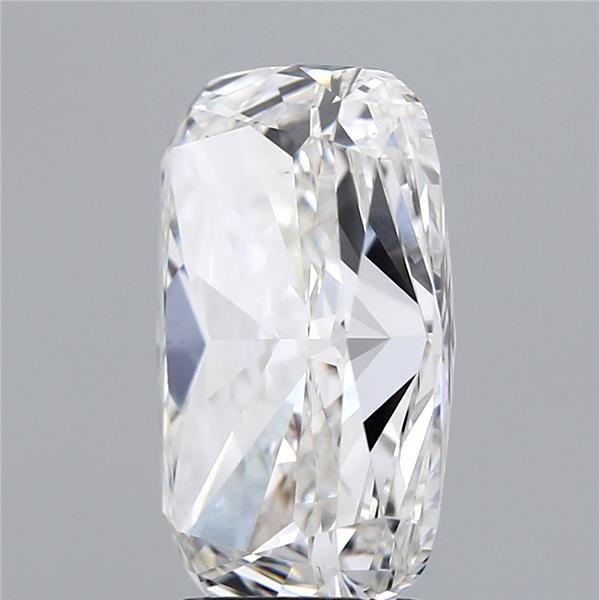 4.52 Carat Cushion Lab Diamond with  Cut Diamond in 14KT  view 1
