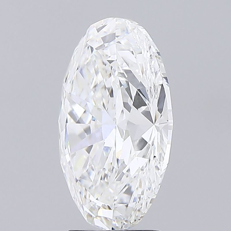 5.01 Carat Oval Lab Diamond with  Cut Diamond in 14KT  view 1
