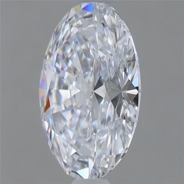 1.01 Carat Oval Lab Diamond with  Cut Diamond in 14KT  view 1

